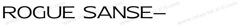 rogue sanse字体转换